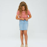 The New Oda Denim Nederdel - Light Blue