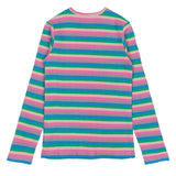 The New Piper Rib Bluse - Multi Striped