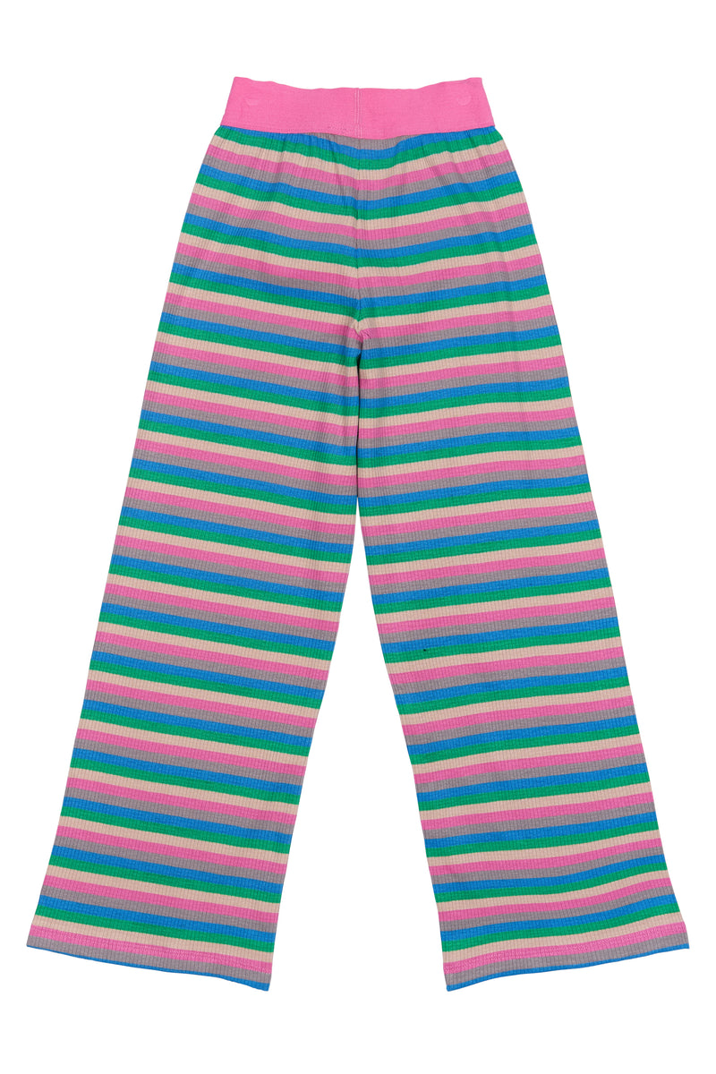 The New Piper Wide Rib Bukser - Multi Striped