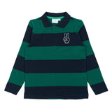 The New Pino Pique Polo - Navy Blazer Striped
