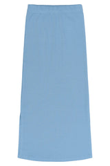 The New Tove Lang Rib Nederdel - Forever Blue