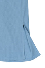 The New Tove Lang Rib Nederdel - Forever Blue