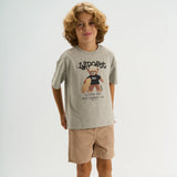 The New Teddy T-Shirt - Light Grey Melange