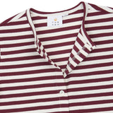 The New Moore Rib Cardigan - Gardenia Striped