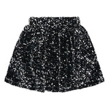 The New Yarlin Sequin Palliet Nederdel - Black Beauty
