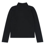 The New Yvette Rib Bluse - Black Beauty