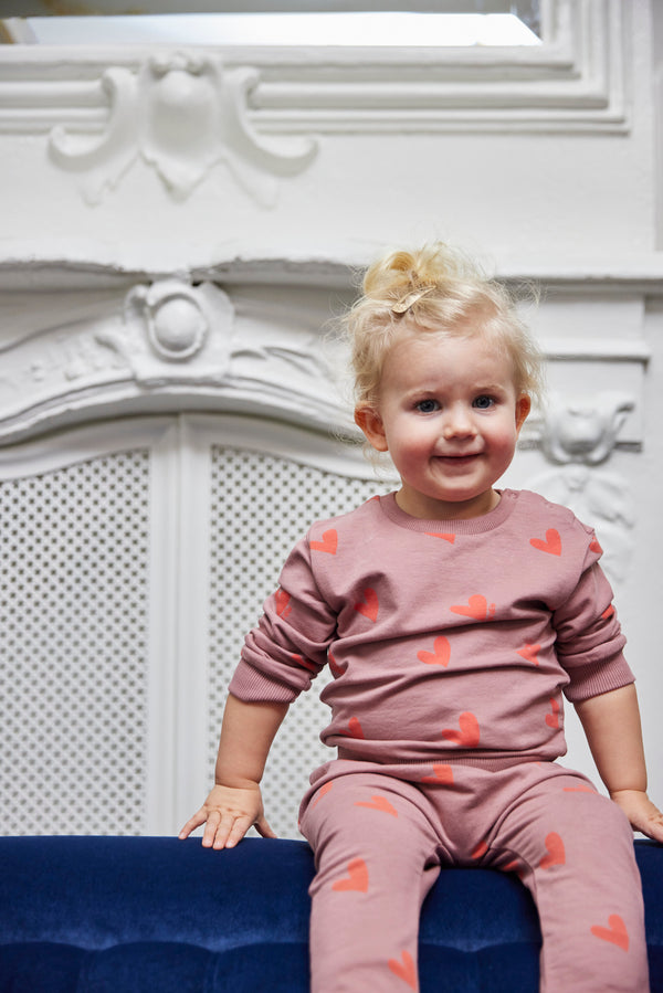 The New Siblings Ivona Hjerte Sweatpants - Nostalgia Rose