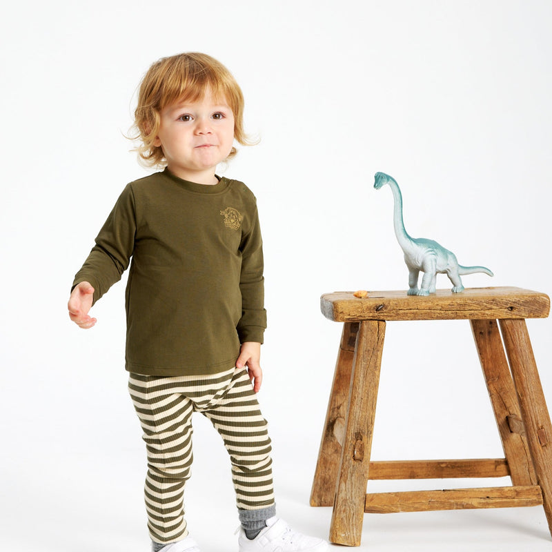 The New Siblings Fro Rib Leggings - Ivy Green