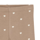 The New Siblings Nova Leggings - Taupe Gray Hearts