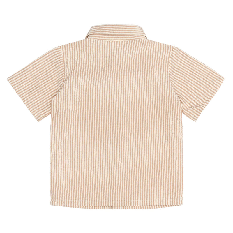 The New Siblings Opal Skjorte - Indian Tan Striped