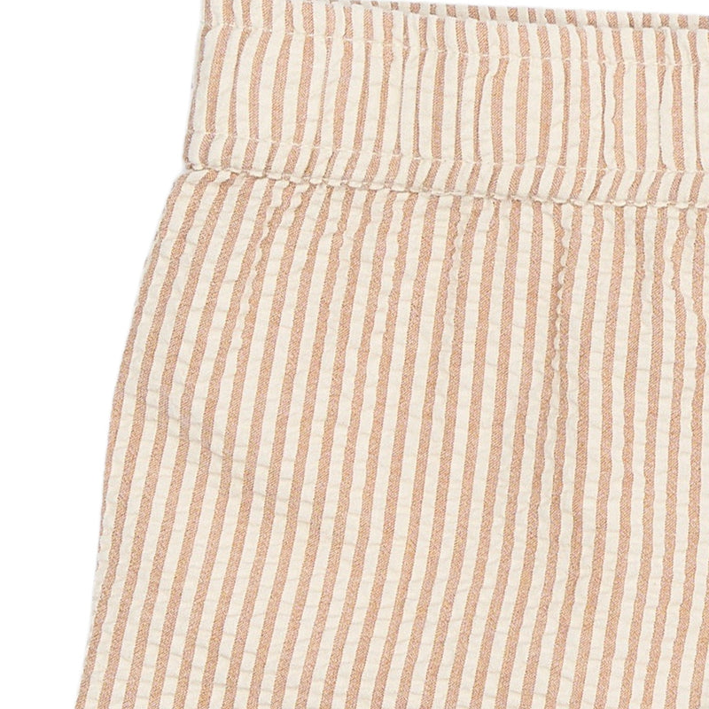 The New Siblings Opal Shorts - Indian Tan Striped