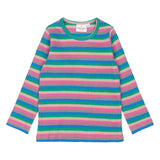 The New Siblings Polly Rib Bluse - Multi Striped
