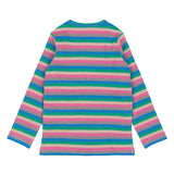 The New Siblings Polly Rib Bluse - Multi Striped