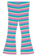 The New Siblings Polly Flared Rib Bukser - Multi Striped
