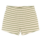 The New Siblings Fro Rib Shorts - Tea Striped