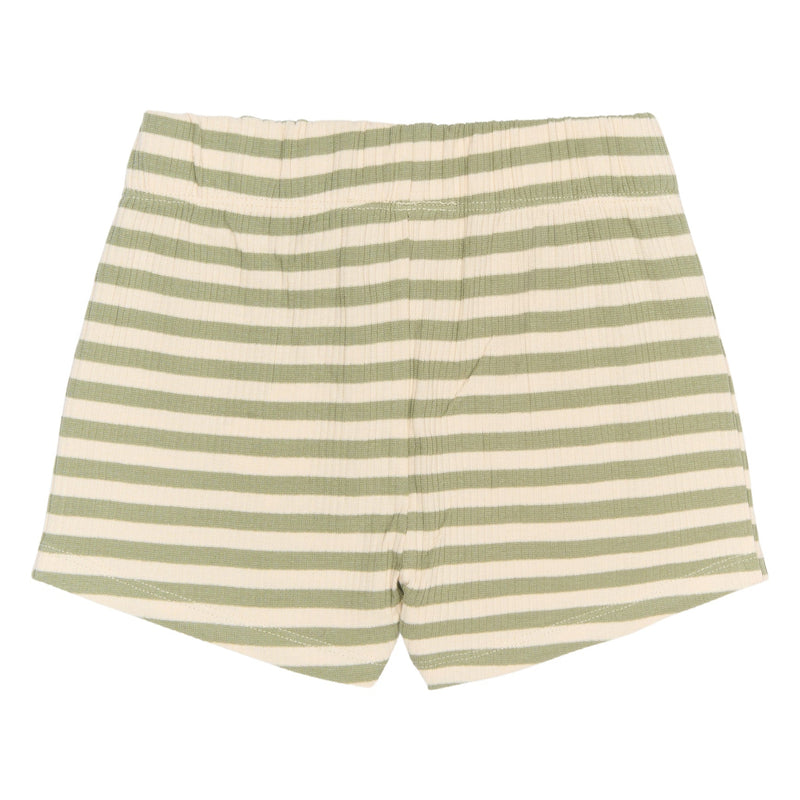 The New Siblings Fro Rib Shorts - Tea Striped