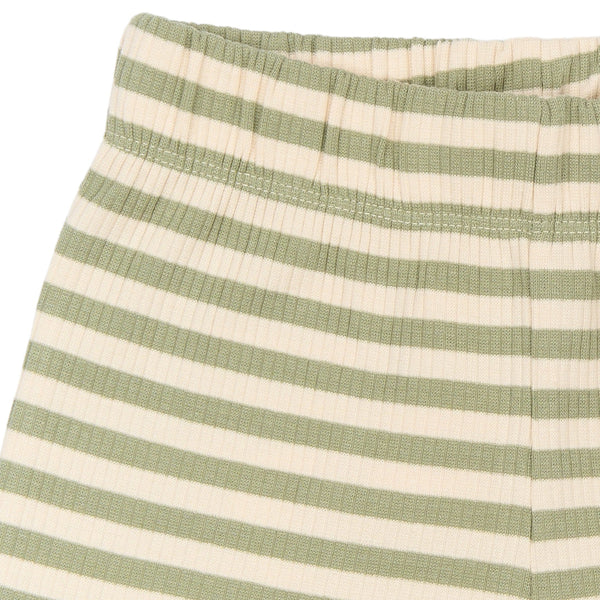 The New Siblings Fro Rib Shorts - Tea Striped