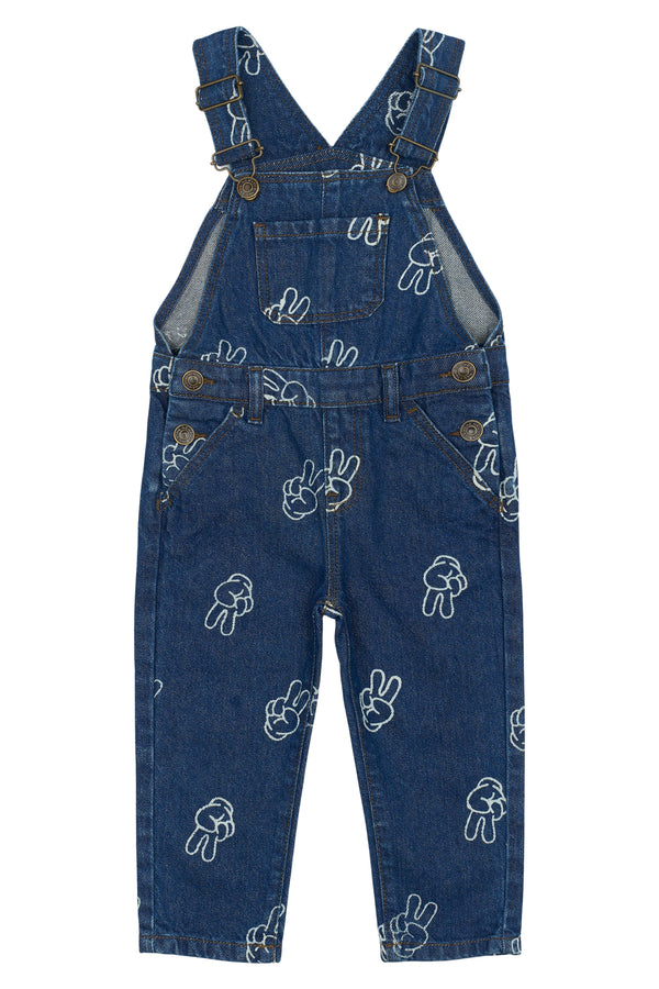 The New Siblings Prosper Denim Dungarees - Medium Blue