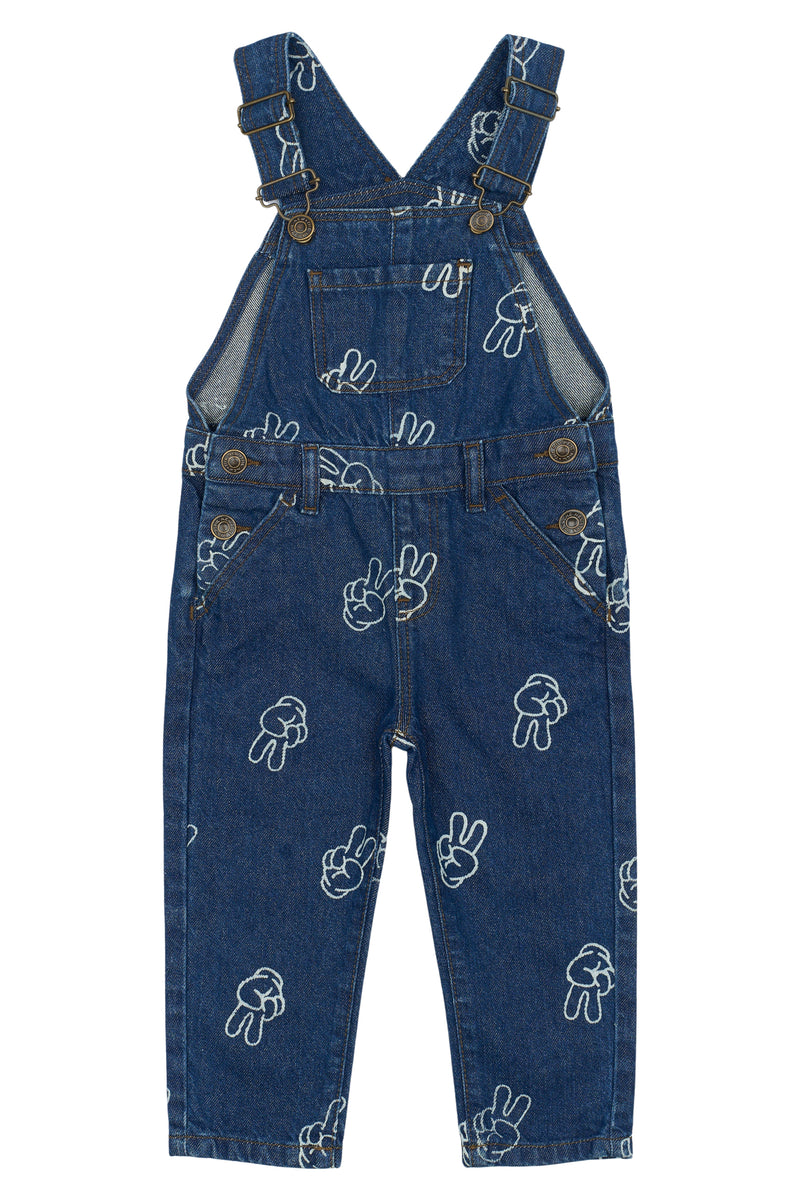 The New Siblings Prosper Denim Dungarees - Medium Blue