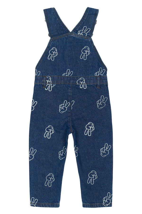The New Siblings Prosper Denim Dungarees - Medium Blue