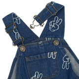 The New Siblings Prosper Denim Dungarees - Medium Blue