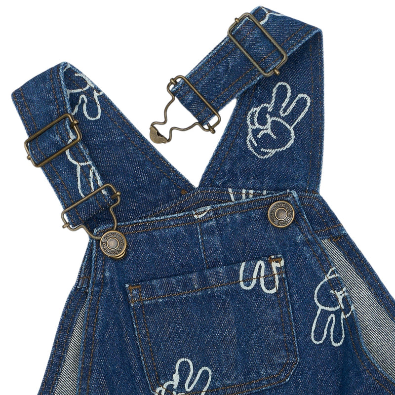 The New Siblings Prosper Denim Dungarees - Medium Blue