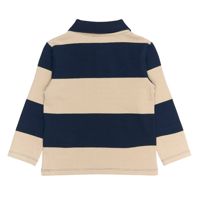 The New Siblings Rinon Polo - Navy Blazer Striped