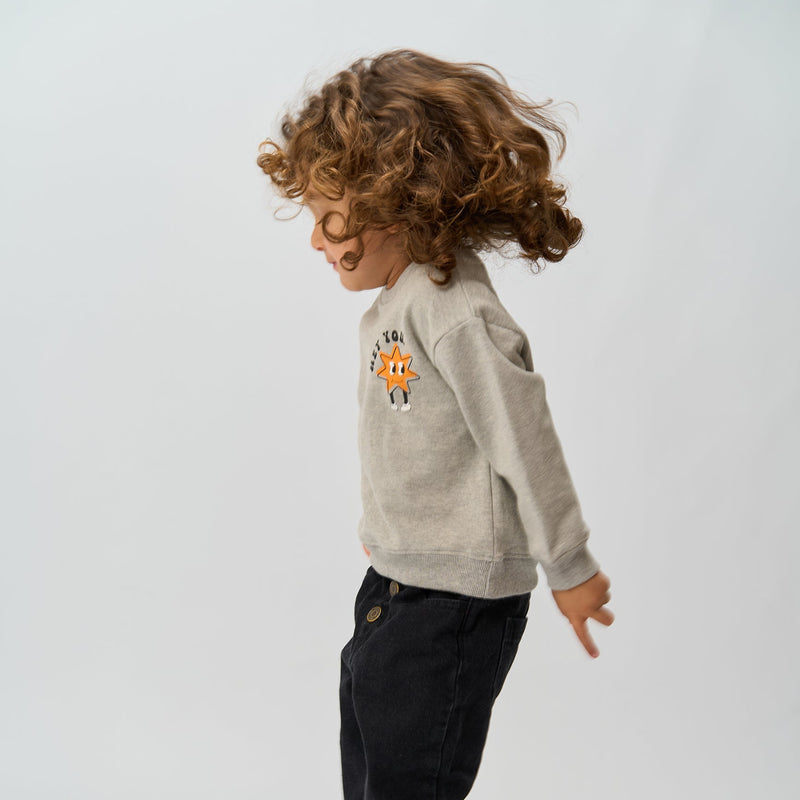 The New Siblings Randall Sweatshirt - Light Grey Melange