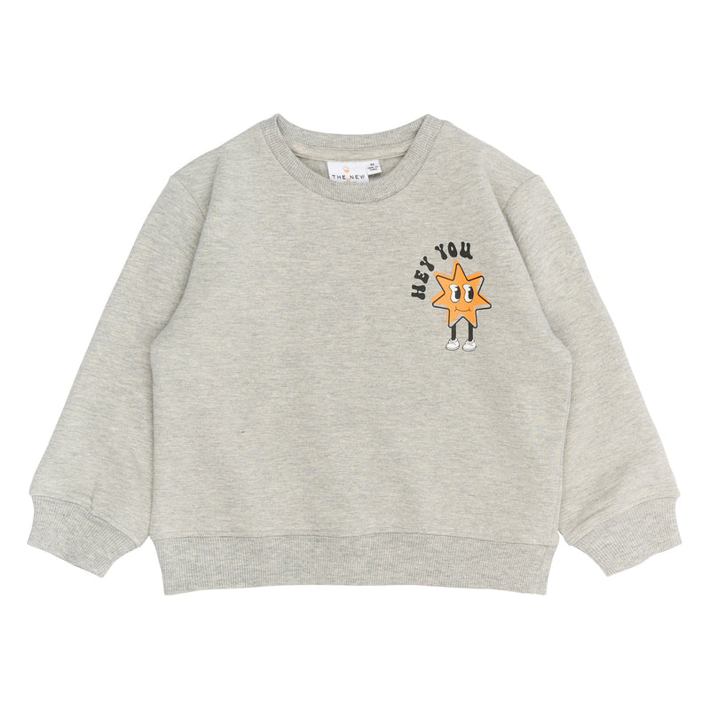 The New Siblings Randall Sweatshirt - Light Grey Melange