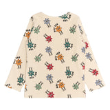 TNSTRaul L_S Rib Tee - Gardenia AOP