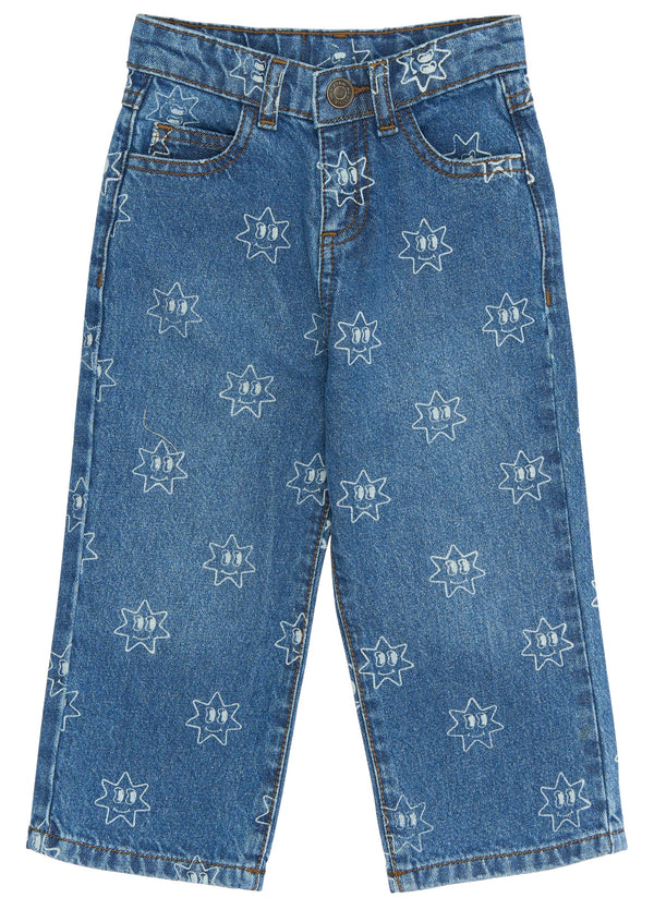 The New Siblings Ripley Wide Jeans - Medium Blue