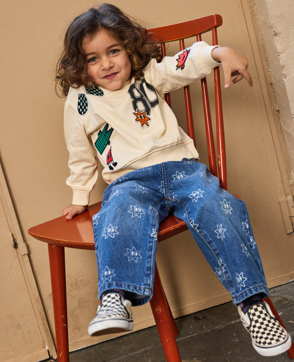 The New Siblings Ripley Wide Jeans - Medium Blue