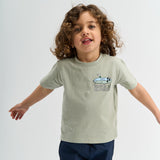 The New Siblings Sigurd T-Shirt - Aqua Gray