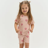 The New Siblings Rib Shorts - Peach Whip