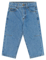 The New Siblings Silvio Barrel Fit Jeans - Medium Blue