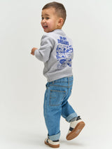 The New Siblings Silvio Barrel Fit Jeans - Medium Blue