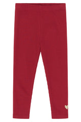 The New Siblings Yania Rib Leggings - Rio Red