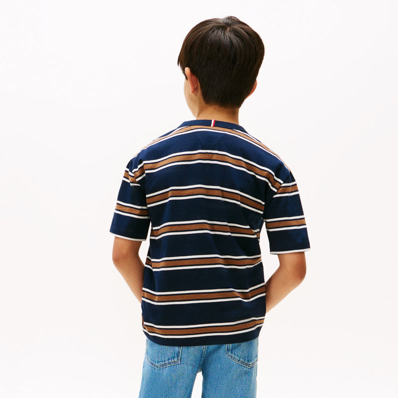 Tommy Hilfiger Stripe T-Shirt - Navy Multi