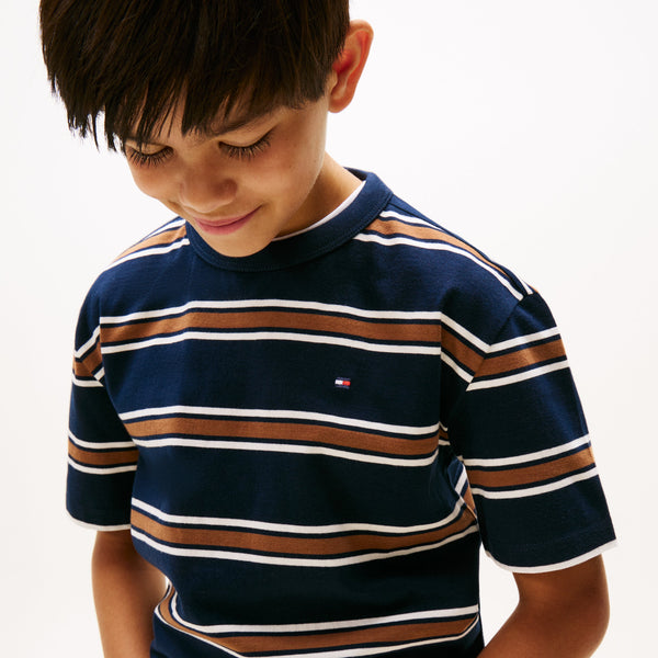 Tommy Hilfiger Stripe T-Shirt - Navy Multi