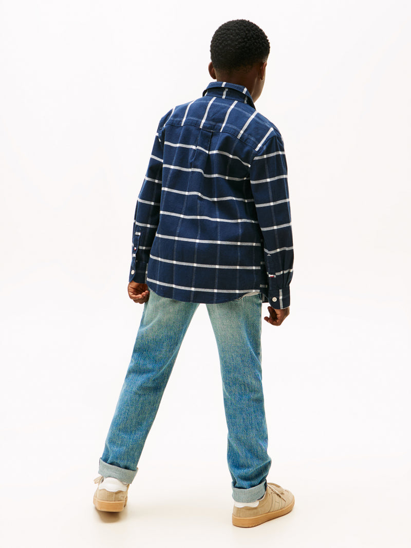 Tommy Hilfiger Window Pane Skjorte - Black Check