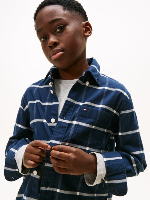 Tommy Hilfiger Window Pane Skjorte - Black Check