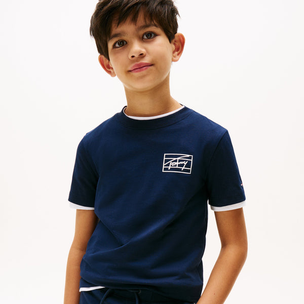 Tommy Hilfiger Varsity T-Shirt - Dark Night Navy
