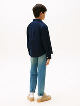 Tommy Hilfiger Flag Oxford Skjorte - Dark Night Navy