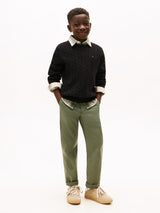 Tommy Hilfiger Herringbone Worker Bukser - Pewter Green