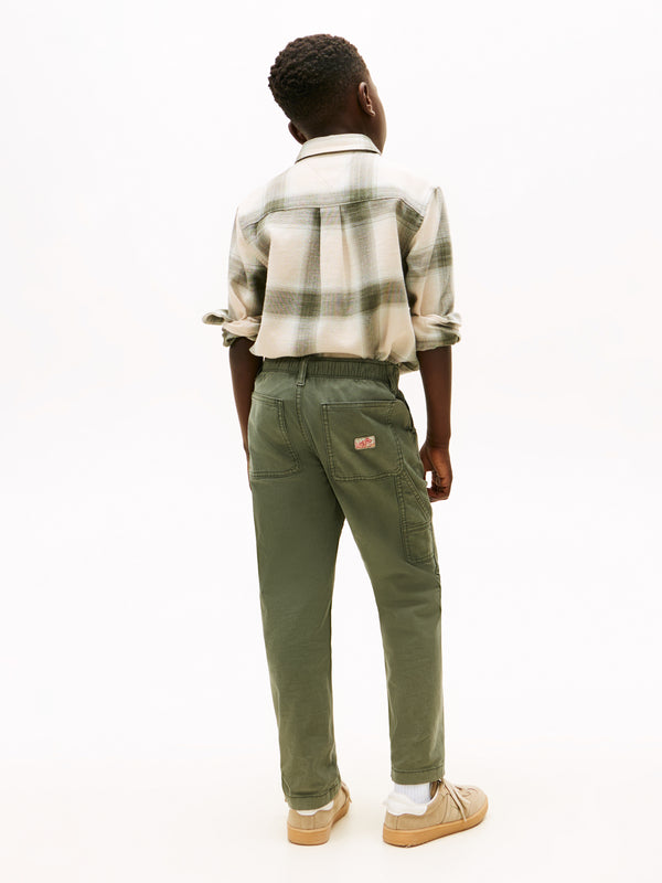 Tommy Hilfiger Herringbone Worker Bukser - Pewter Green