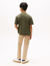 Tommy Hilfiger Flag T-Shirt - Pewter Green