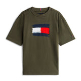 Tommy Hilfiger Flag T-Shirt - Pewter Green