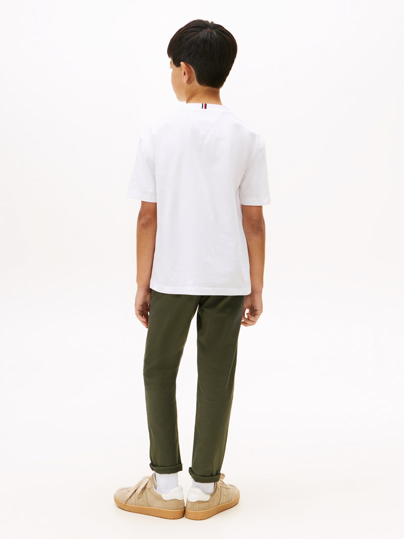 Tommy Hilfiger Flag T-Shirt - White