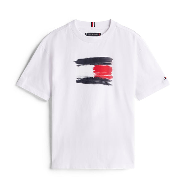 Tommy Hilfiger Flag T-Shirt - White