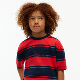 Tommy Hilfiger Essential Stripe T-Shirt - Red Glare